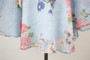 Kimono Flowers Sky Blue Chiffon Dress