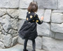 Gold Star Black Sweater Tulle Dress