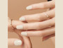 Cream Vanilla Gel Nail Art Stickers