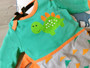 Cotton Knotted Gown Pajamas, Dino 0-9 months