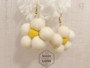 Felt Wool Daisy Earrings