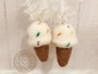 Felt Wool Ice Cream Earrings