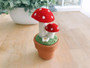 Felt Mushroom Potted Plant