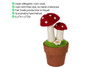 Felt Mushroom Potted Plant