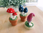 Felt Mushroom Potted Plant