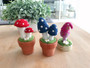 Felt Mushroom Potted Plant