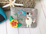 Felted Wool Cat Kitty Pouch