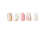 Pink Gold Gel Nail Art Stickers
