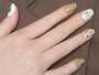 Nacre Green Gel Nail Art Stickers