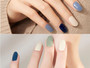 Multi-color Blue Green Gel Nail Stickers