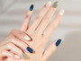 Multi-color Blue Green Gel Nail Stickers