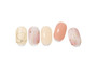 Peach Gold Gel Nail Art Stickers