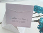 Mother of Bride Gifts Curved Bar Necklace & Card