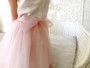 Pink Ruffles Tulle Floral Waistline Dress