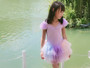 Lilac Ballet Tutu Dress, 3 Color Bows