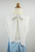 White Blue Bow Wings Jumpsuit with Belt