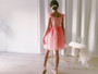 Two Tone Layered Tulle Sequins Dress