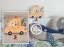 Wood Dog Pendulum Wall Clock