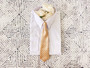 Boys Clip-on Patterned Necktie, Beige Gold Red