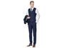 Men Slim Fit 3-Piece Suit, Navy
