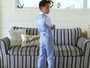 Boy Slim Fit 7-Piece Bowie Suit, Ice Blue