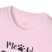 Cat Meow Cotton Graphic T-Shirt