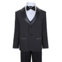 James Bond Tuxedo, Boy Regular Fit 5-piece Black White