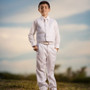 Baby to Boy Regular Fit 5-Piece Suit, White