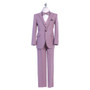 Boy Slim-Fit 5-piece Suit Attachable Shawl Lapel, Mauve