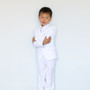 Boy Slim Fit 5-piece Suit, White