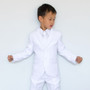 Boy Slim Fit 5-piece Suit, White