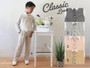 4-piece Linen Vest Set, Beige Gray Khaki Pink