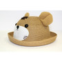 Tiger Straw Bowler Hat