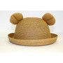 Tiger Straw Bowler Hat