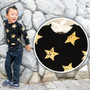 Gold Star Black Sweater, Drop Crotch Sweatpants