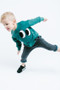 Green Dino Sweater, Boy 3T-6