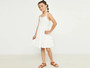 Mommy & Me White Lace Twirl Rayon Dress
