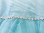 Blue Organza Tulle Full Length Gown 10-14