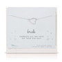 Bride Gifts Heart Charm Necklace & Card