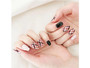 Checker Brown Gel Nail Art Stickers