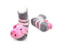 Baby Cotton Plush Rattle Socks, Pig