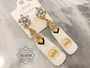 Beaded Champagne Bottle Earrings
