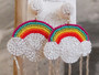 Beaded Rainbow Earrings