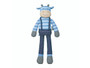 14" Organic Cotton Rattle Plush, Farm Cow