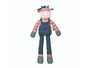 14" Organic Cotton Rattle Plush, Farm Cow