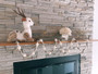 6ft Snow Felt Pom Pom Wood Beads Garland