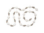 6ft Snow Felt Pom Pom Wood Beads Garland