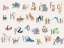 Alphabet Animals Vinyl Placemat