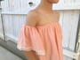Blush Pink Off Shoulder Blouse