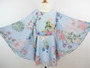 Kimono Geisha Yukata Anime Floral Blue Dress, Costume Cosplay